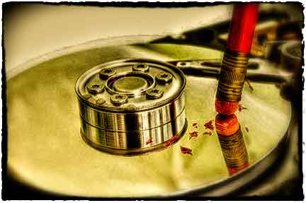 Erasing your drive completely.